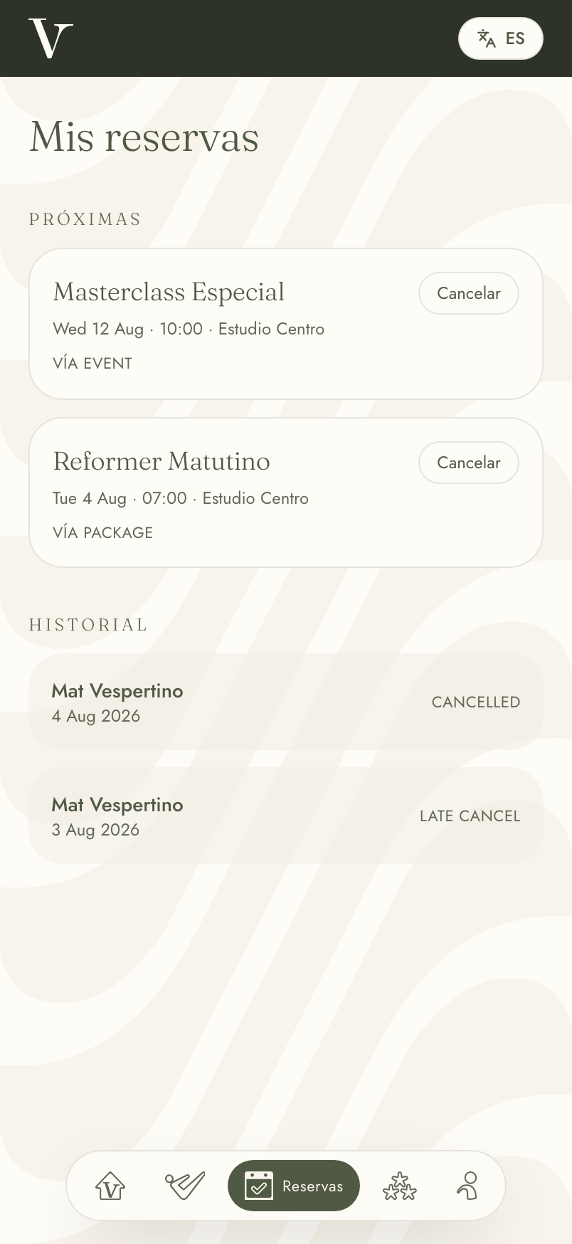 4 · Cancela una reserva